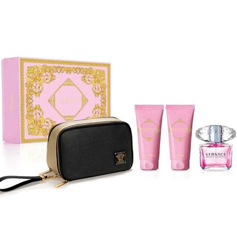 versace bright crystal set with bag|Versace Bright Crystal boots.